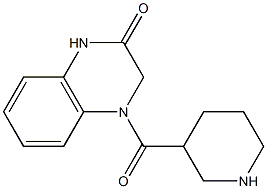 4-(piperidin-3-ylcarbonyl)-1,2,3,4-tetrahydroquinoxalin-2-one 结构式