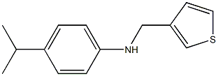 4-(propan-2-yl)-N-(thiophen-3-ylmethyl)aniline Structure