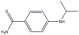 4-(propan-2-ylamino)benzene-1-carbothioamide 化学構造式