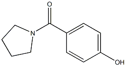 4-(pyrrolidin-1-ylcarbonyl)phenol Structure