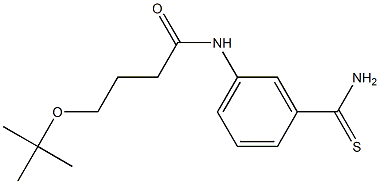 4-(tert-butoxy)-N-(3-carbamothioylphenyl)butanamide,,结构式