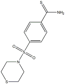 4-(thiomorpholine-4-sulfonyl)benzene-1-carbothioamide Structure