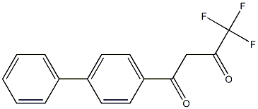 4,4,4-trifluoro-1-(4-phenylphenyl)butane-1,3-dione,,结构式