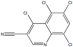 4,5,6,8-tetrachloroquinoline-3-carbonitrile Structure