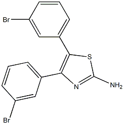 4,5-bis(3-bromophenyl)-1,3-thiazol-2-amine Structure