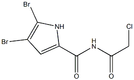 4,5-dibromo-N-(2-chloroacetyl)-1H-pyrrole-2-carboxamide Structure