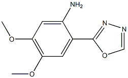 4,5-dimethoxy-2-(1,3,4-oxadiazol-2-yl)aniline 结构式
