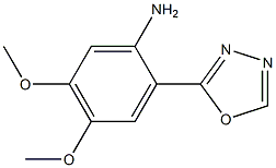 4,5-dimethoxy-2-(1,3,4-oxadiazol-2-yl)aniline Structure