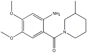 4,5-dimethoxy-2-[(3-methylpiperidin-1-yl)carbonyl]aniline|