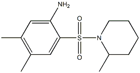 4,5-dimethyl-2-[(2-methylpiperidine-1-)sulfonyl]aniline Structure