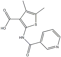  4,5-dimethyl-2-[(pyridin-3-ylcarbonyl)amino]thiophene-3-carboxylic acid