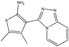 4,5-dimethyl-3-[1,2,4]triazolo[4,3-a]pyridin-3-ylthien-2-ylamine Structure