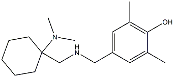 4-[({[1-(dimethylamino)cyclohexyl]methyl}amino)methyl]-2,6-dimethylphenol 结构式