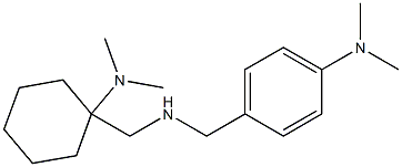 4-[({[1-(dimethylamino)cyclohexyl]methyl}amino)methyl]-N,N-dimethylaniline,,结构式