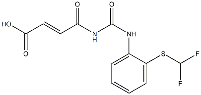 4-[({2-[(difluoromethyl)sulfanyl]phenyl}carbamoyl)amino]-4-oxobut-2-enoic acid|