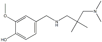 4-[({2-[(dimethylamino)methyl]-2-methylpropyl}amino)methyl]-2-methoxyphenol Structure
