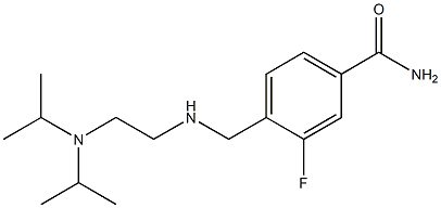 4-[({2-[bis(propan-2-yl)amino]ethyl}amino)methyl]-3-fluorobenzamide