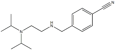 4-[({2-[bis(propan-2-yl)amino]ethyl}amino)methyl]benzonitrile,,结构式