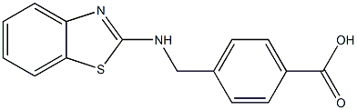 4-[(1,3-benzothiazol-2-ylamino)methyl]benzoic acid Structure