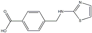 4-[(1,3-thiazol-2-ylamino)methyl]benzoic acid Struktur
