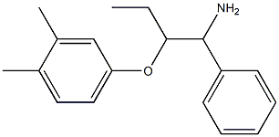 4-[(1-amino-1-phenylbutan-2-yl)oxy]-1,2-dimethylbenzene|