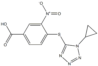 4-[(1-cyclopropyl-1H-1,2,3,4-tetrazol-5-yl)sulfanyl]-3-nitrobenzoic acid