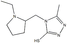 4-[(1-ethylpyrrolidin-2-yl)methyl]-5-methyl-4H-1,2,4-triazole-3-thiol Structure
