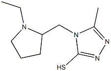 4-[(1-ethylpyrrolidin-2-yl)methyl]-5-methyl-4H-1,2,4-triazole-3-thiol,,结构式