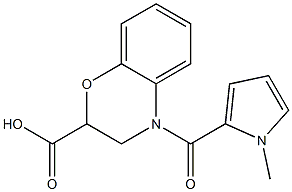 4-[(1-methyl-1H-pyrrol-2-yl)carbonyl]-3,4-dihydro-2H-1,4-benzoxazine-2-carboxylic acid Structure