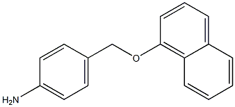 4-[(1-naphthyloxy)methyl]aniline,,结构式