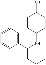 4-[(1-phenylbutyl)amino]cyclohexan-1-ol 化学構造式