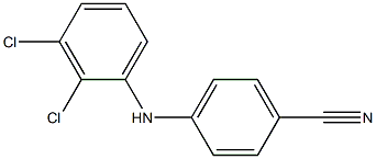 4-[(2,3-dichlorophenyl)amino]benzonitrile Structure