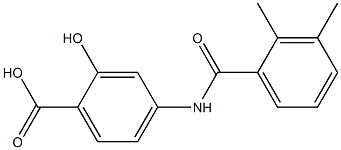 4-[(2,3-dimethylbenzoyl)amino]-2-hydroxybenzoic acid 结构式
