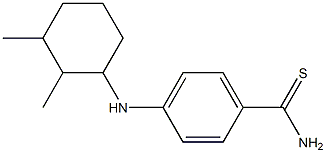 4-[(2,3-dimethylcyclohexyl)amino]benzene-1-carbothioamide,,结构式