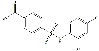 4-[(2,4-dichlorophenyl)sulfamoyl]benzene-1-carbothioamide 化学構造式