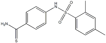 4-[(2,4-dimethylbenzene)sulfonamido]benzene-1-carbothioamide,,结构式