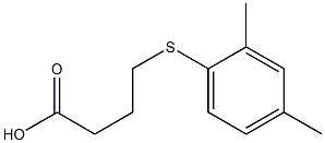 4-[(2,4-dimethylphenyl)sulfanyl]butanoic acid Structure