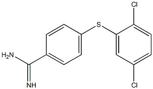 4-[(2,5-dichlorophenyl)sulfanyl]benzene-1-carboximidamide 结构式