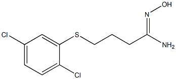 4-[(2,5-dichlorophenyl)sulfanyl]-N'-hydroxybutanimidamide Structure