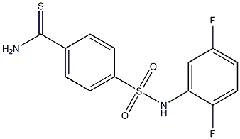 4-[(2,5-difluorophenyl)sulfamoyl]benzene-1-carbothioamide Struktur