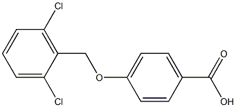 4-[(2,6-dichlorophenyl)methoxy]benzoic acid,,结构式