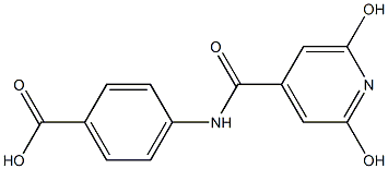 4-[(2,6-dihydroxyisonicotinoyl)amino]benzoic acid|