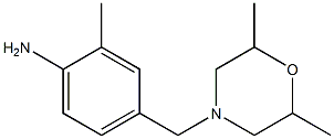 4-[(2,6-dimethylmorpholin-4-yl)methyl]-2-methylaniline 结构式