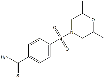 4-[(2,6-dimethylmorpholine-4-)sulfonyl]benzene-1-carbothioamide