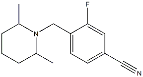 4-[(2,6-dimethylpiperidin-1-yl)methyl]-3-fluorobenzonitrile