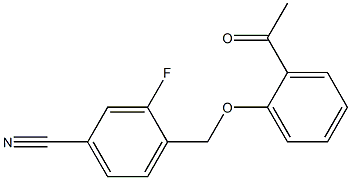 4-[(2-acetylphenoxy)methyl]-3-fluorobenzonitrile