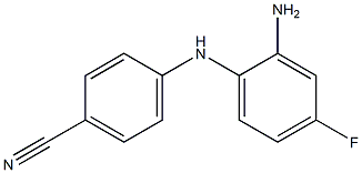 4-[(2-amino-4-fluorophenyl)amino]benzonitrile Struktur