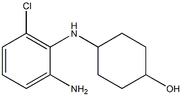 4-[(2-amino-6-chlorophenyl)amino]cyclohexan-1-ol 结构式