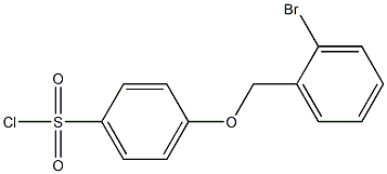4-[(2-bromophenyl)methoxy]benzene-1-sulfonyl chloride