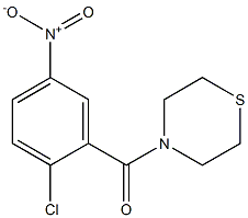 4-[(2-chloro-5-nitrophenyl)carbonyl]thiomorpholine,,结构式